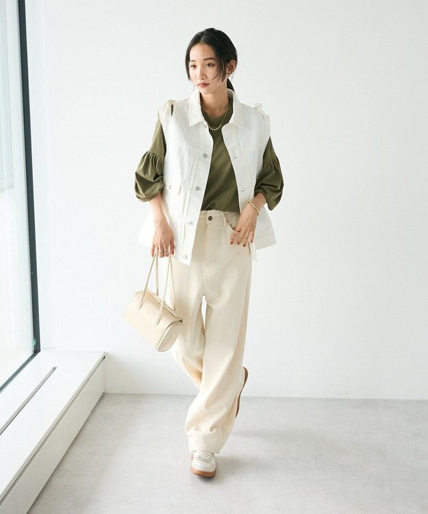 CRAFT STANDARD BOUTIQUE ランタンスリーブチュニック Khaki