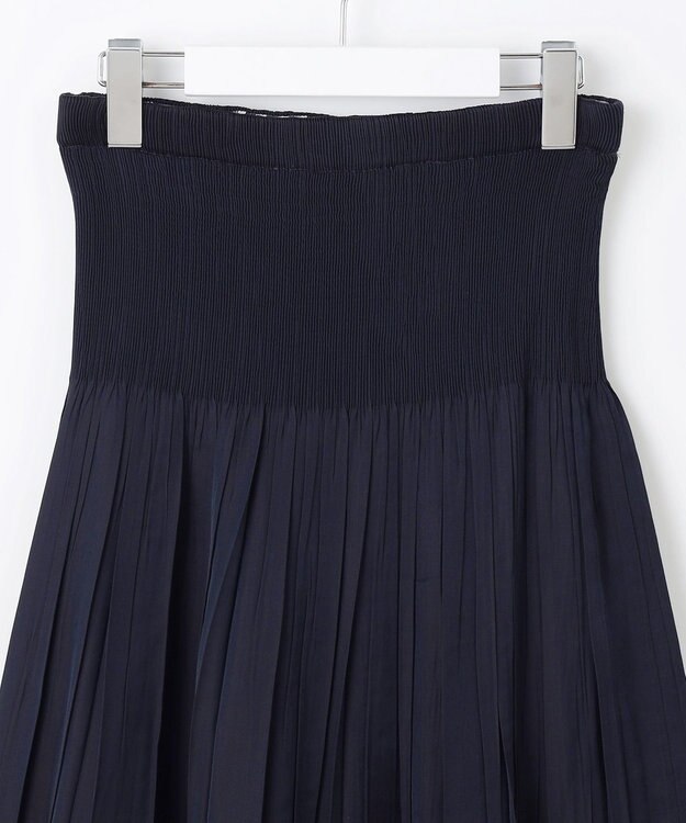 自由区 【WEB限定】キュプラジャカードリバーシブル スカート ネイビーチェック