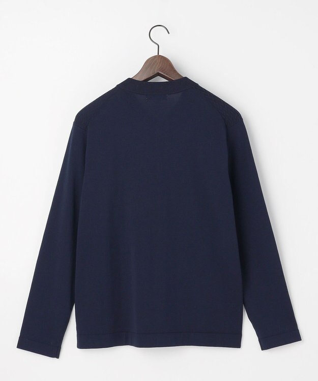 JOSEPH ABBOUD 【サステイナブル・オーガニックコットン使用】オーガニッククールニットジップ カーディガン ネイビー系