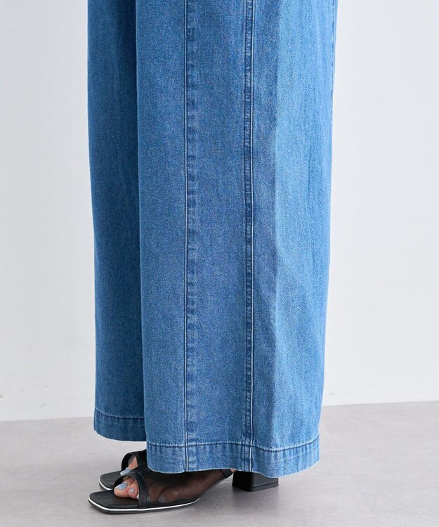 Green Parks ライトデニムイージーバギーパンツ Indigo