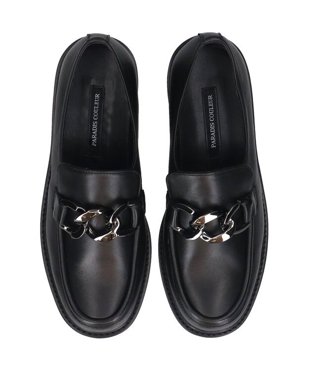 Bridget Birkin 【PARADIS COULEUR】メタルチェーンローファー ブラック