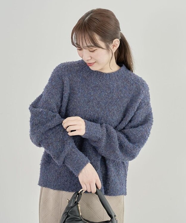 Green Parks ブークレニットプルオーバー Navy