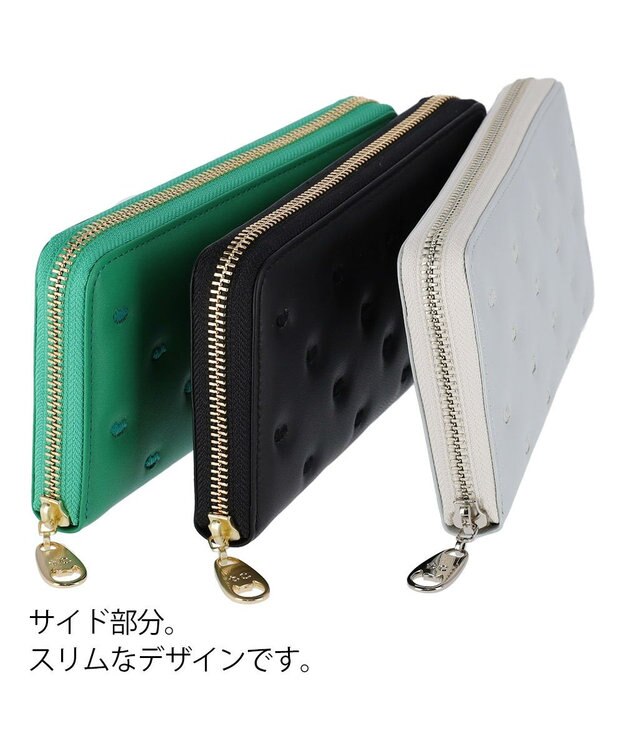 tsumori chisato CARRY ぷちネコ ラウンドファスナー長財布 ブラック