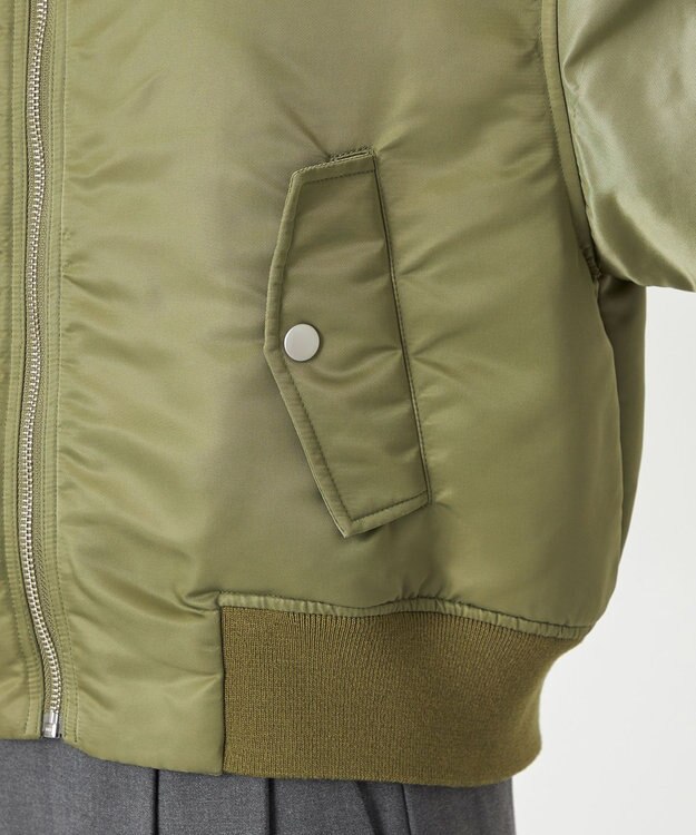 NAVE 【Nave】ファーカラーMA-1 カーキ系