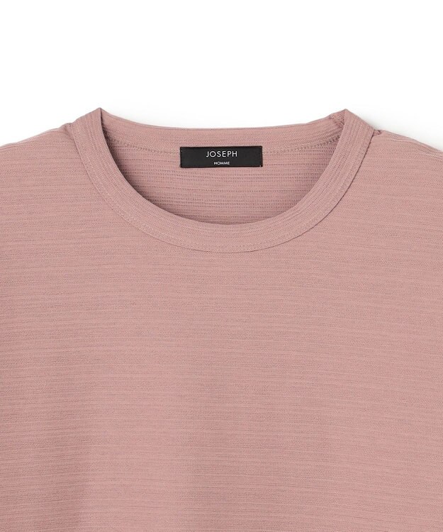 JOSEPH HOMME 【新色追加】メランジリップル　クルーネックカットソー ピンク系