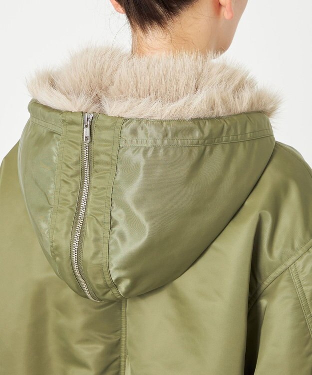 NAVE 【Nave】ファーカラーMA-1 カーキ系