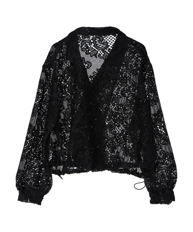 earth music&ecology レースジャケット Black