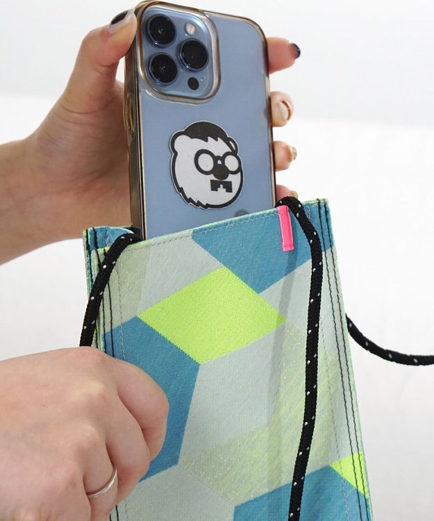 POLS MACHIKOスマホショルダー ブルー