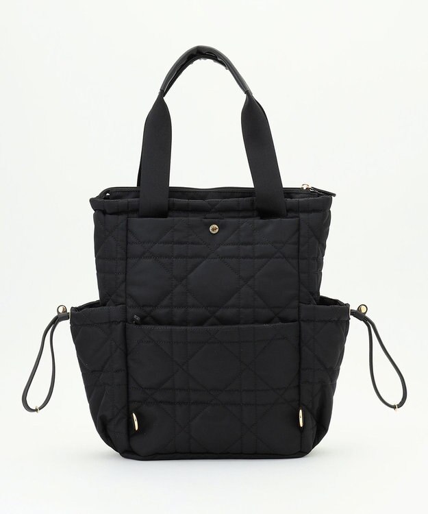 LA BAGAGERIE グリッドキルティングリュック ブラック