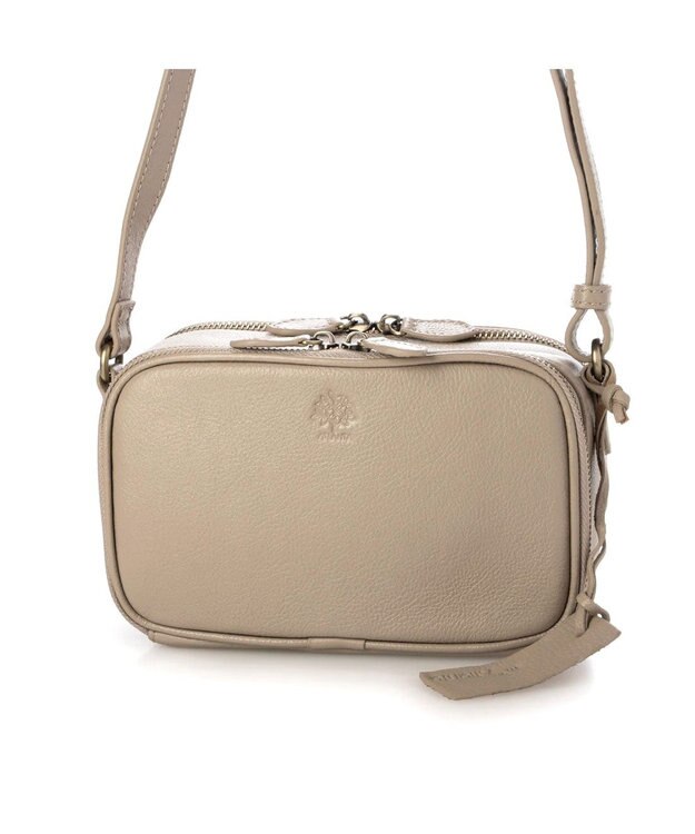 UNBILLION アトランタ ATLANTA / 牛革BOX型ウォレットショルダー グレージュ