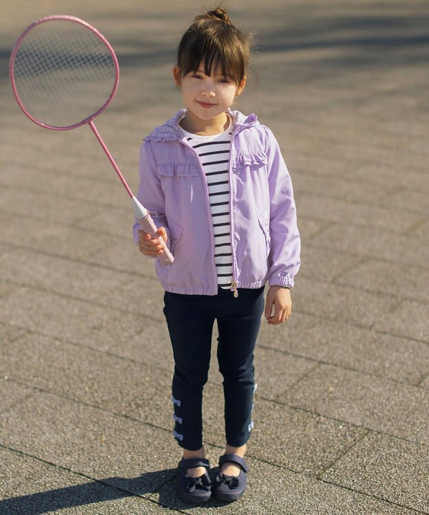 ANY KIDS リボンベルクロハンプバレエ ネイビー