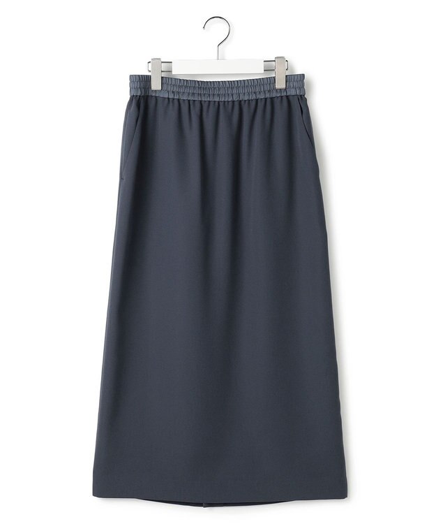 ICB L 【先行予約】FluidBackSatin ナロースカート ダルブルー