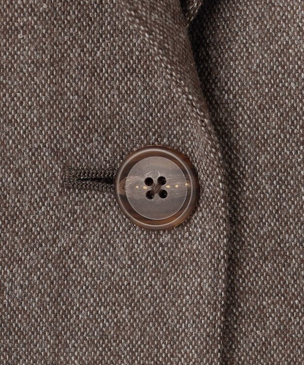 J.PRESS LADIES 【セットアップ対応】ウールストレッチツイード テーラード ジャケット ダークブラウン系