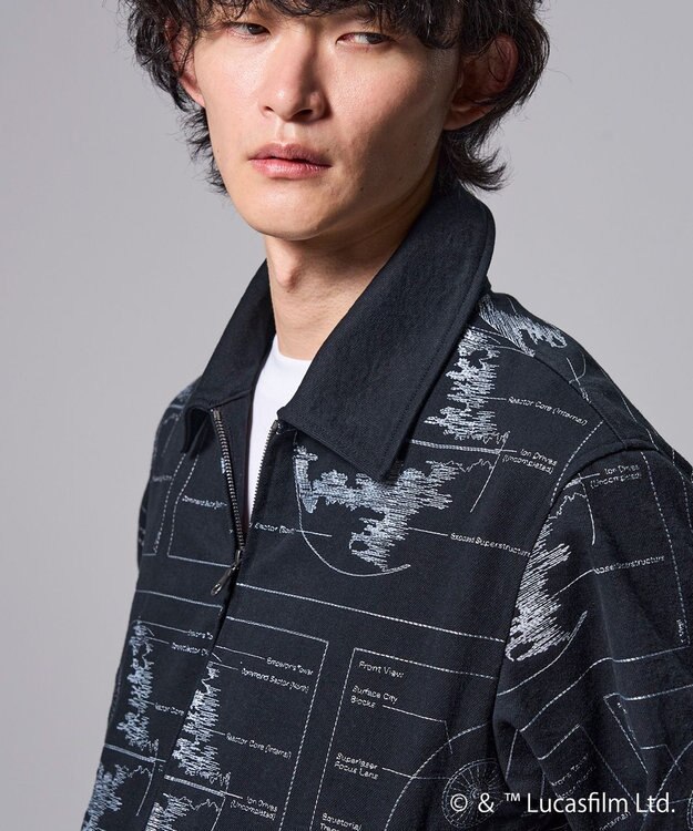 JOSEPH HOMME 【受注生産】【WEB限定】【スター・ウォーズ 】 JOSEPH HOMME スター・ウォーズ / 刺繡ブルゾン ブラック系