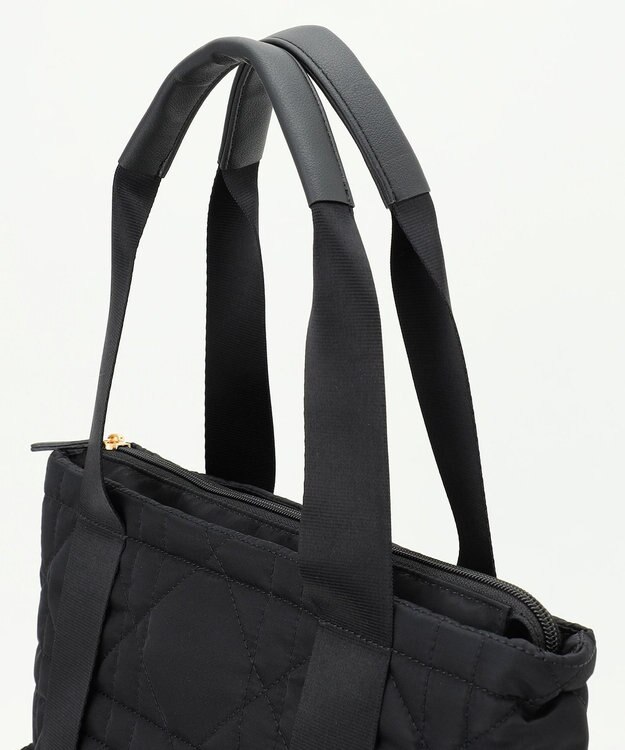 LA BAGAGERIE グリッドキルティングリュック ブラック