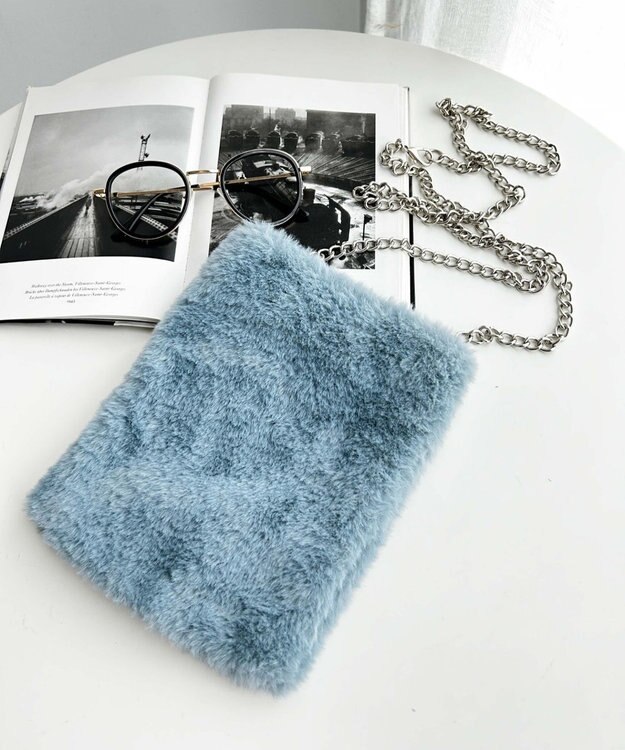 WEGO ファーチェーンミニショルダー