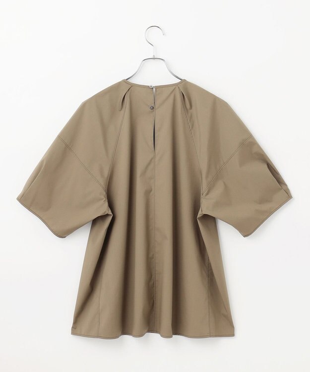 #Newans 【イージーケア】ラグランスリーブステッチブラウス カーキ系
