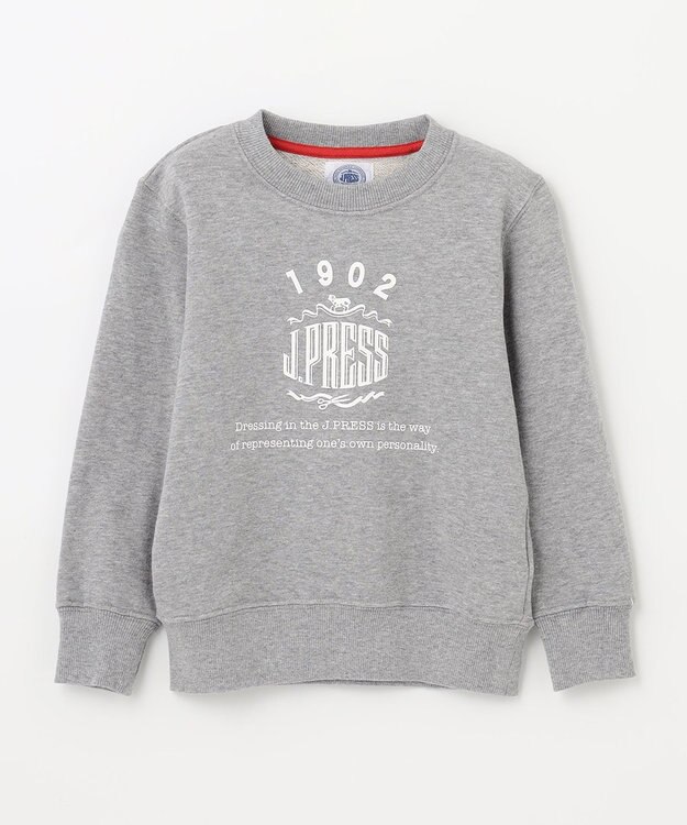 J.PRESS KIDS 【110-130cm】ハウスマーク トレーナー グレー系