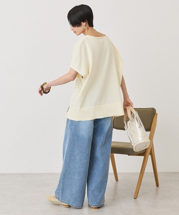 AMERICAN HOLIC ウォッシャブル デイリーニットプルオーバー Yellow