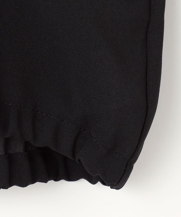 ANY シアーランタンスリーブブルゾン ブラック