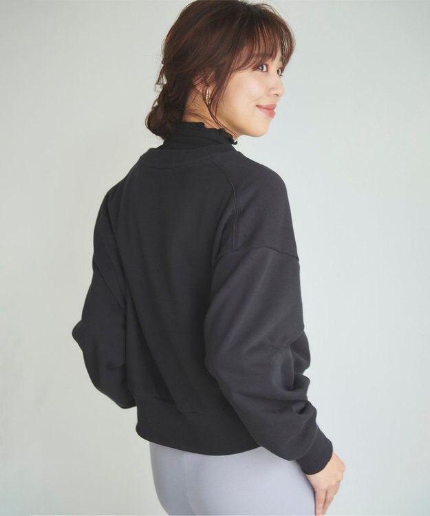 Feroux 【洗える】ロゴ刺繍裏毛 プルオーバー ネイビー系