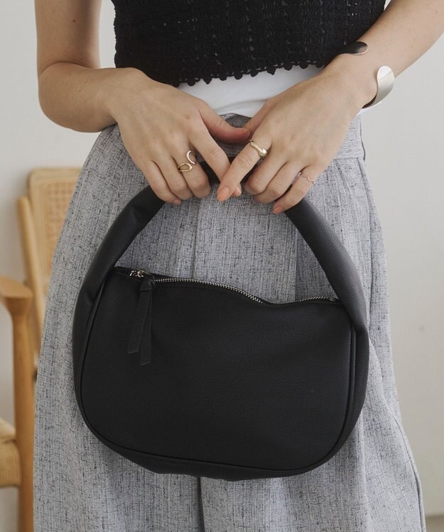 WEGO 【ANGIE VINTAGE】ハーフムーンBAG ブラック