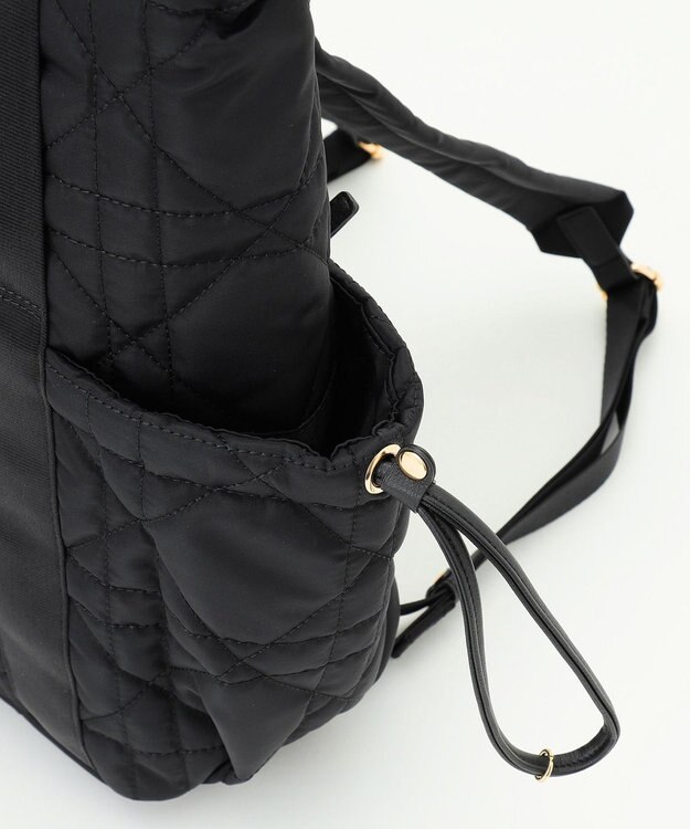 LA BAGAGERIE グリッドキルティングリュック ブラック