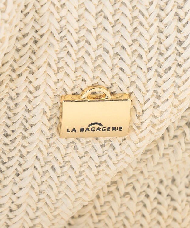 LA BAGAGERIE かごバッグ風 2wayサマートート ホワイト