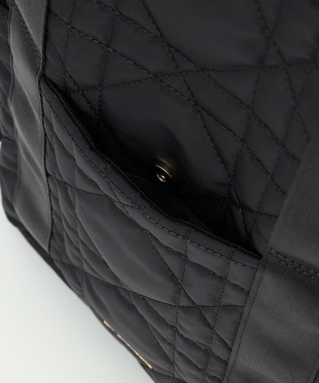 LA BAGAGERIE グリッドキルティングリュック ブラック