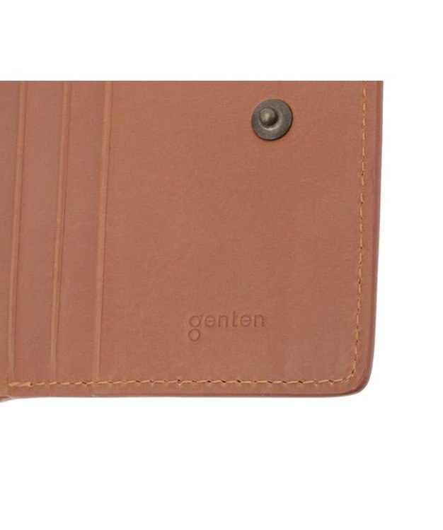 genten ミネルヴァ2 二つ折り財布内Lファスナー チャ
