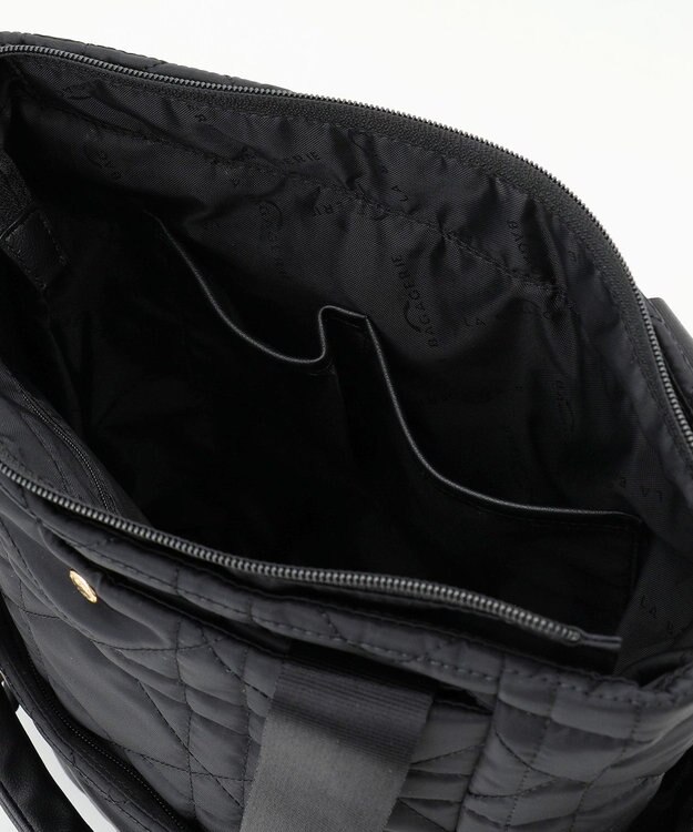 LA BAGAGERIE グリッドキルティングリュック ブラック