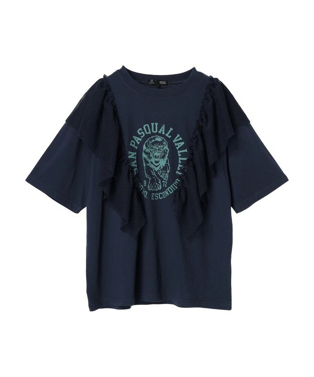 Green Parks ・ＳＵＧＡＲ　ＳＰＯＯＮ　ＬＩＯＮｐｔラッフルＴＥＥ Navy