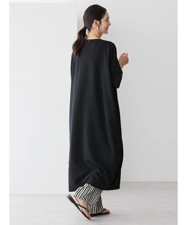 AMERICAN HOLIC 接触冷感カットジョーゼットボックスワンピース Black