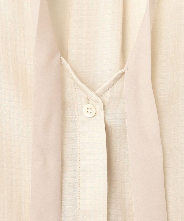 自由区 【洗える・XSサイズあり】シアードビー ブラウス ベージュ系