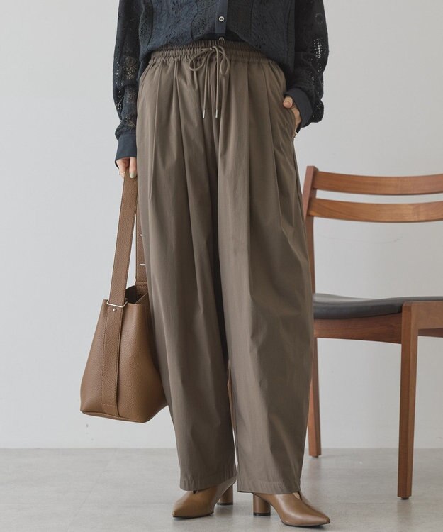 AMERICAN HOLIC ナイロンドロストタックパンツ Khaki