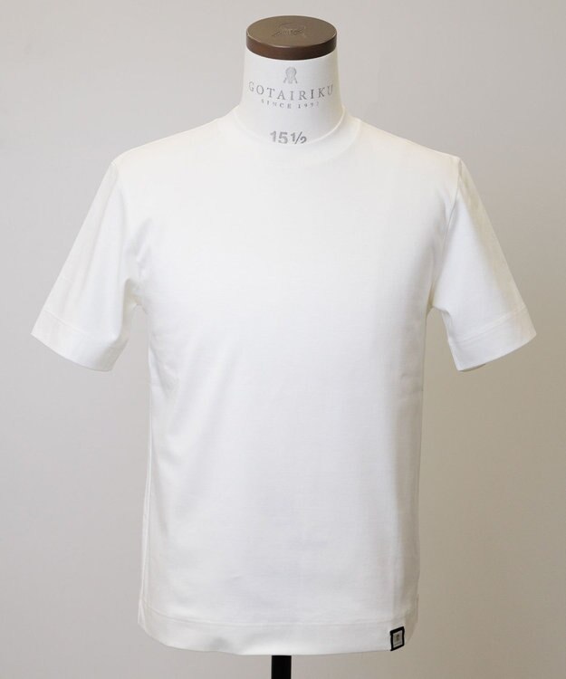 GOTAIRIKU クルーネック以上 モックネック未満【ジャケット専用】カバーネック ドレスTシャツ ホワイト系