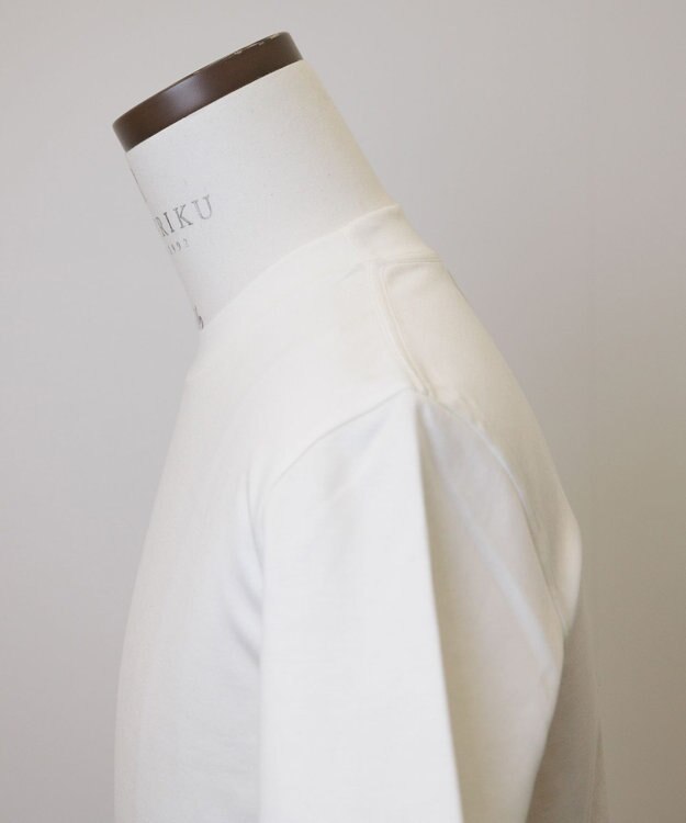 GOTAIRIKU クルーネック以上 モックネック未満【ジャケット専用】カバーネック ドレスTシャツ ホワイト系