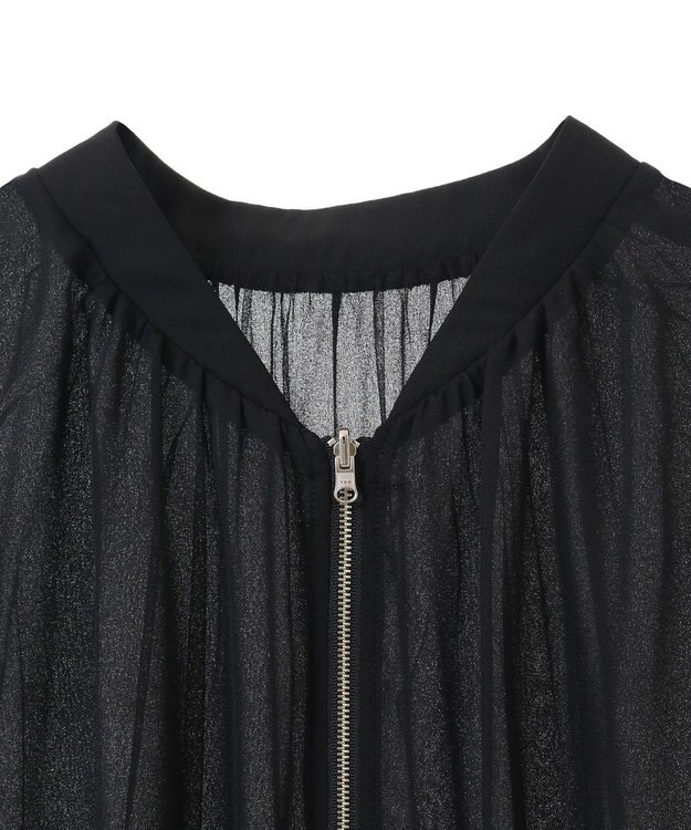 AMERICAN HOLIC リバーシブルシフォン×チュールブルゾン Black