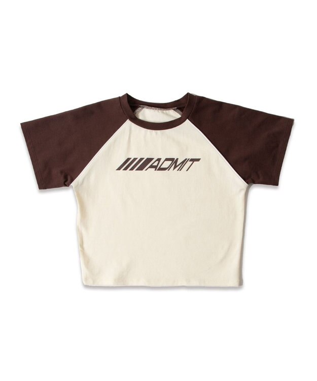 WEGO パイピングラグランT ブラウン