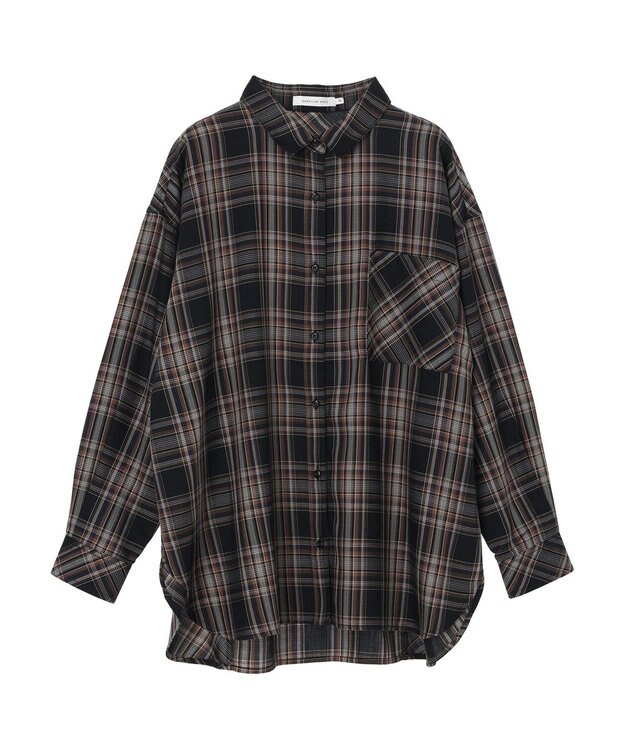 AMERICAN HOLIC イージーケアチェックシャツ Check Black