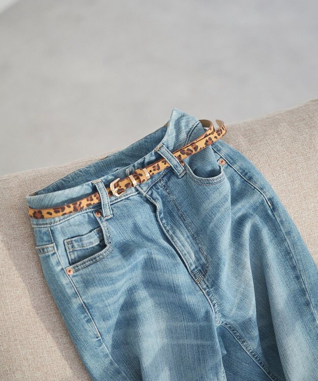 earth music&ecology ダブルメタルカン　細ベルト Brown