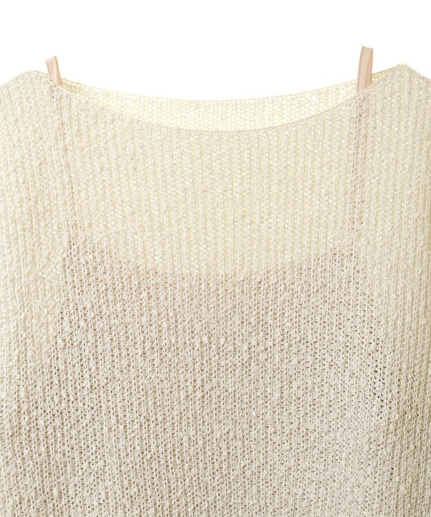 earth music&ecology ＳＥＴ２点透かしニット＋キャミワンピース Ivory