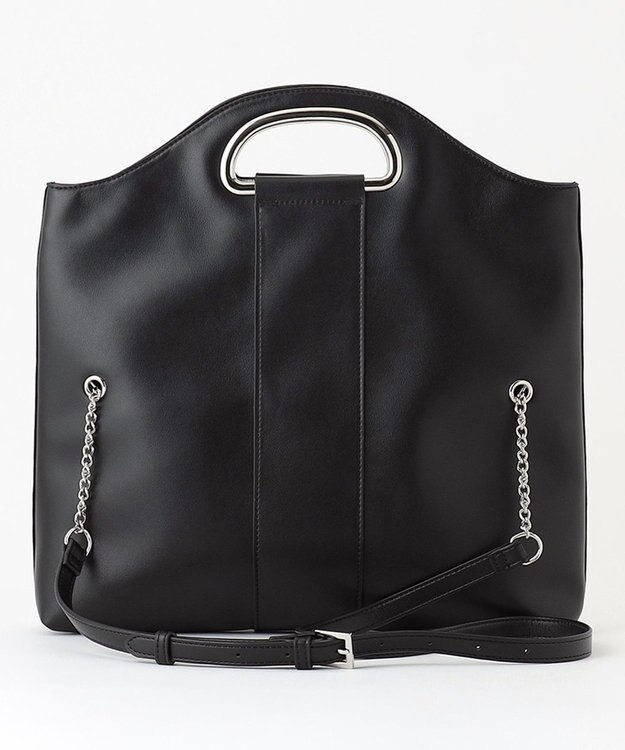 ICB 2WAYメタルハンドルトート ブラック系