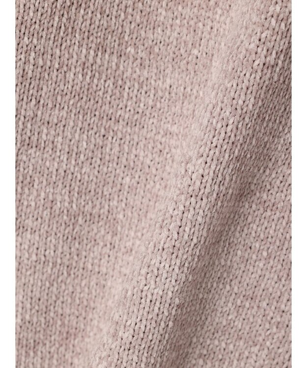 CRAFT STANDARD BOUTIQUE 洗えるコードモールクルーネックカーデイガン Gray Beige