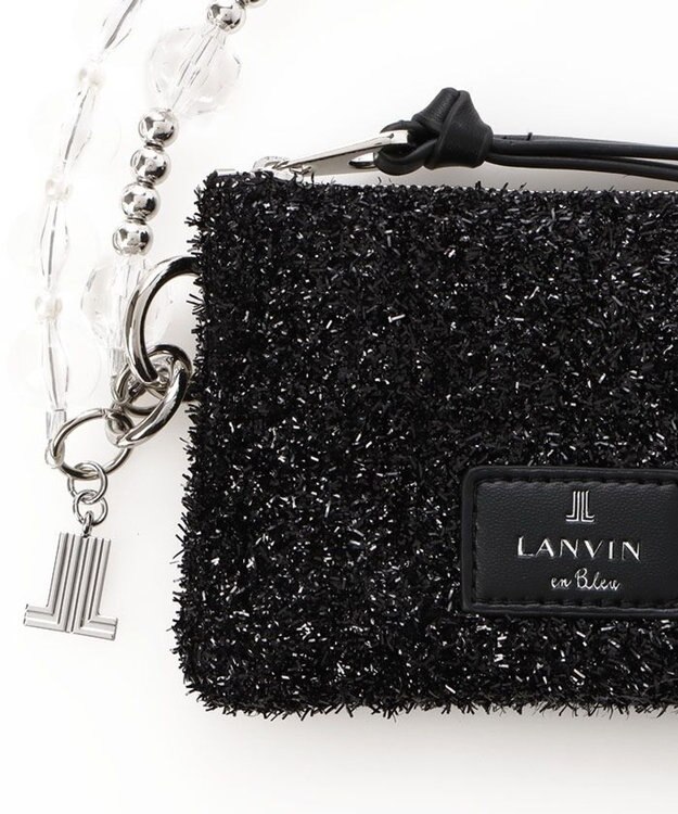 LANVIN en Bleu ジュエル スマホストラップ シルバー