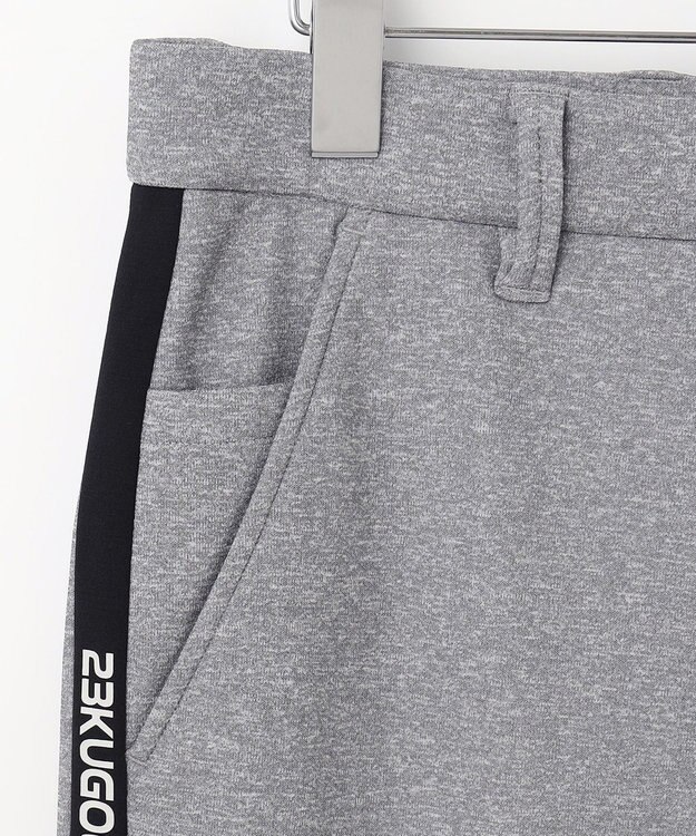 23区GOLF 【MEN】【ストレッチ】バックメッシュポンチ テーパードパンツ ライトグレー系