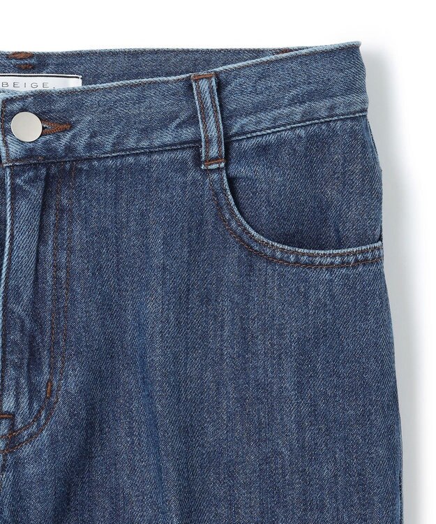 BEIGE， 【S-size】TRONCHET / セミフレアデニム Indigo