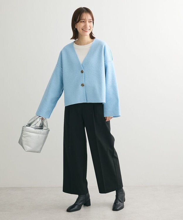 Green Parks リバーシブルカーディガン Blue