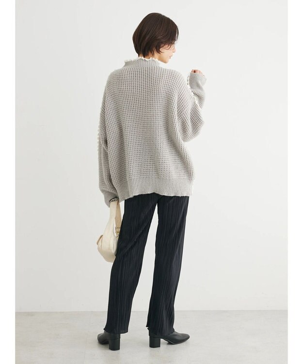 Green Parks ・Ｐｅｔｉｔ　Ｆｌｅｕｒ　ハイショクパイピングニット Gray