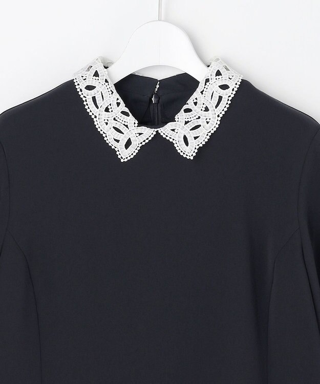 J.PRESS LADIES S 【セットアップ対応・2way】セラテリーダブルクロス ブラウス ネイビー系